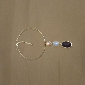 Chico's Silver Necklace with Pink, Blue, Purple